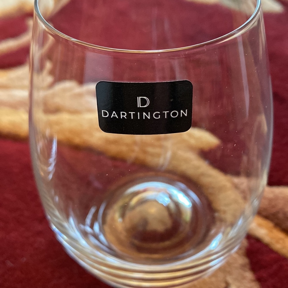 NEW LISTING Set of Two Stemless, Wine Glasses 🍷